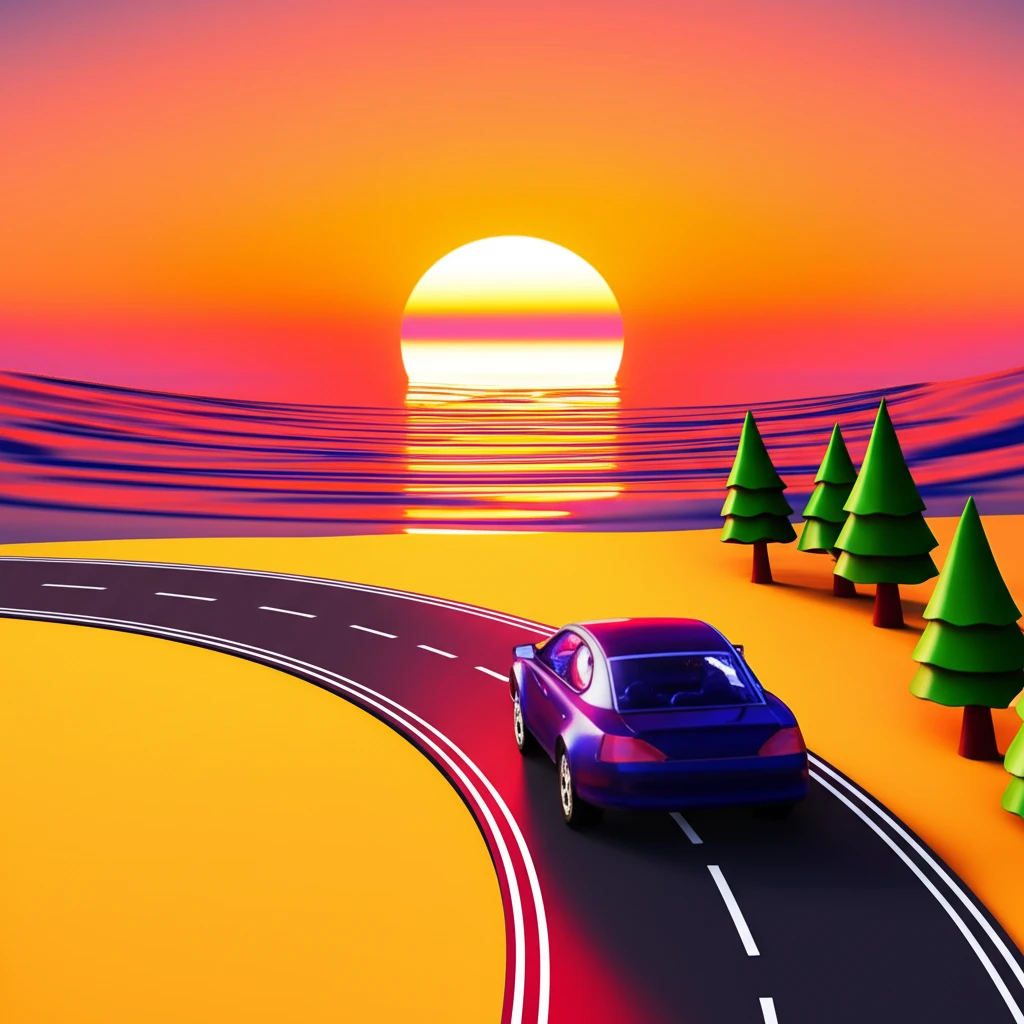 조금나루 해변 노을 풍경