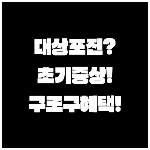 대상포진 초기 증상과 구로구 예방접종 지원 혜택