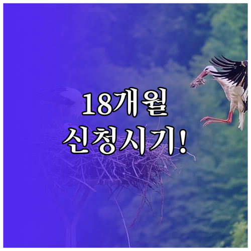 생후 18개월 부모육아휴직제 신청시기와 준비조건