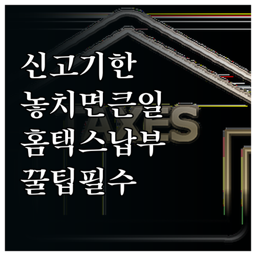 양도소득세 신고기한과 홈택스 납부방법
