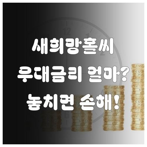 새희망홀씨 우대금리 얼마까지 받을 수 있을까?